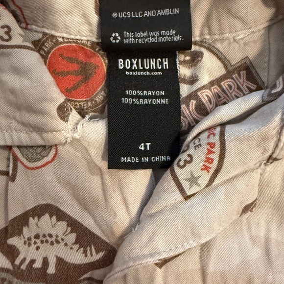 Boxlunch Disney Jurassic park boys bundle Button-Down Shirts 4T | boys bundle - Picture 8 of 8